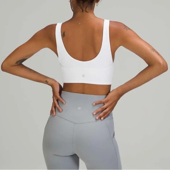 LULULEMON Align Reversible Bra White/Wee Are From Space Nimbus Battleship - Picture 3 of 14